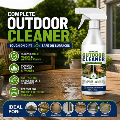🌿 LIMITED-TIME 50% OFF! Outdoor Surface Cleaner Spray, Fast Acting Stain Remover for Patio, Wooden Furniture & Outdoor Surfaces