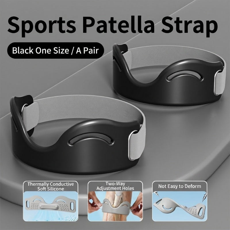 🏃 Silicone Patella Tendon Strap – 2-Pack Adjustable Knee Support Band