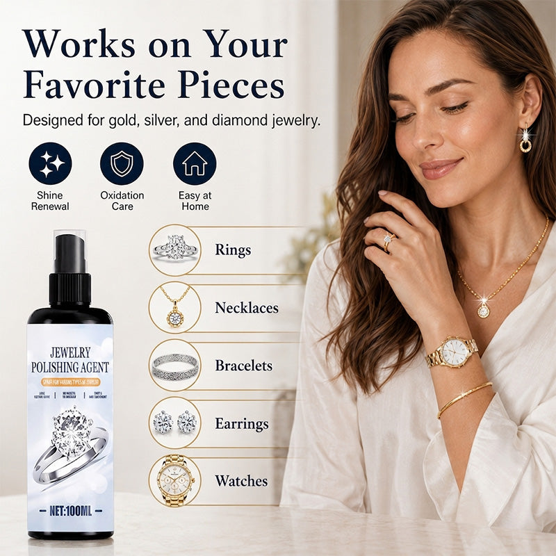 ✨ Jewelry Cleaner Spray – Fast Tarnish Removal & Shine Restore