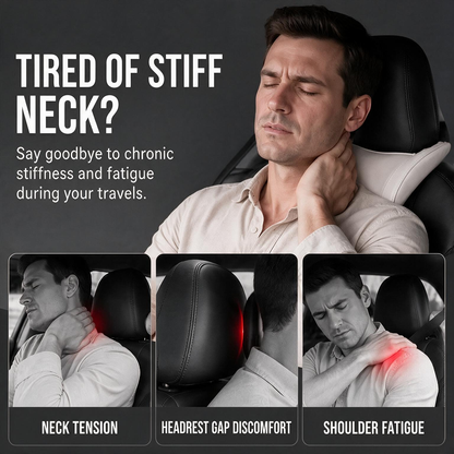 🚗 Memory Foam Car Neck Pillow – Ergonomic Headrest Support