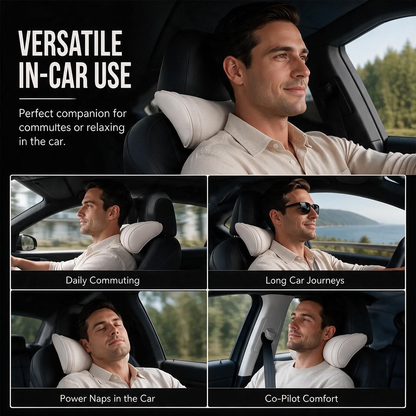 🚗 Memory Foam Car Neck Pillow – Ergonomic Headrest Support