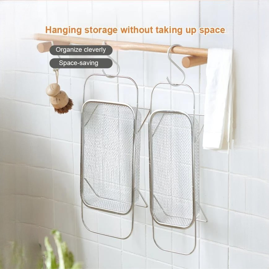 🥬 Expandable Sink Drain Basket – 304 Stainless Steel Over-Sink Strainer