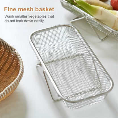 🥬 Expandable Sink Drain Basket – 304 Stainless Steel Over-Sink Strainer