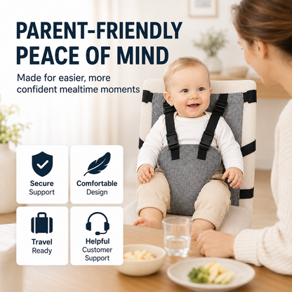 👶 5-Point Baby Chair Harness – Portable Feeding Seat Strap