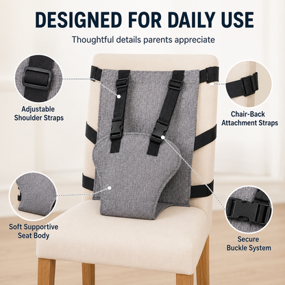 👶 5-Point Baby Chair Harness – Portable Feeding Seat Strap