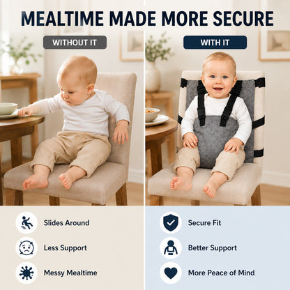 👶 5-Point Baby Chair Harness – Portable Feeding Seat Strap