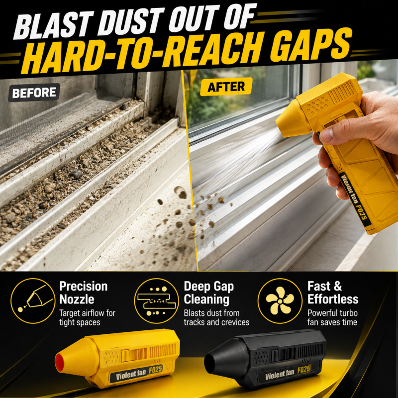 ⚡ Portable Turbo Blower – 80,000 RPM Car Snow & Dust Cleaner