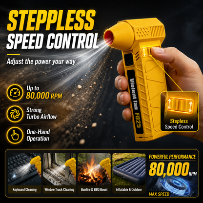 ⚡ Portable Turbo Blower – 80,000 RPM Car Snow & Dust Cleaner