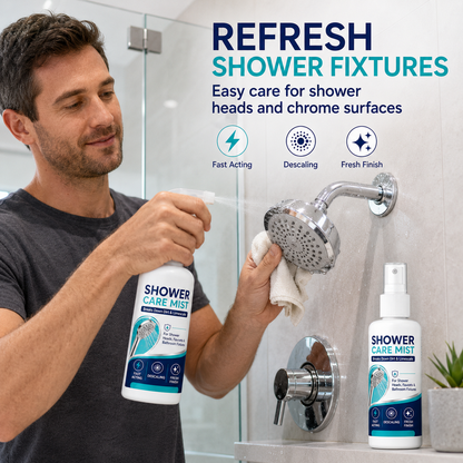 🚿 Fast-Acting Shower Limescale Remover Spray (50ml) – Hard Water & Calcium Cleaner ✨