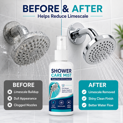 🚿 Shower Limescale Remover Spray – Hard Water Stain Cleaner