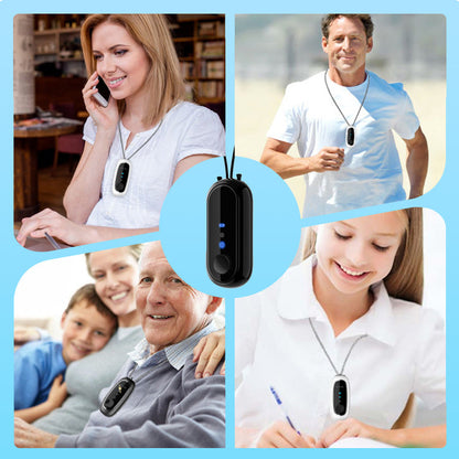 🌿 Wearable Negative Ion Air Purifier – 30H Portable Design