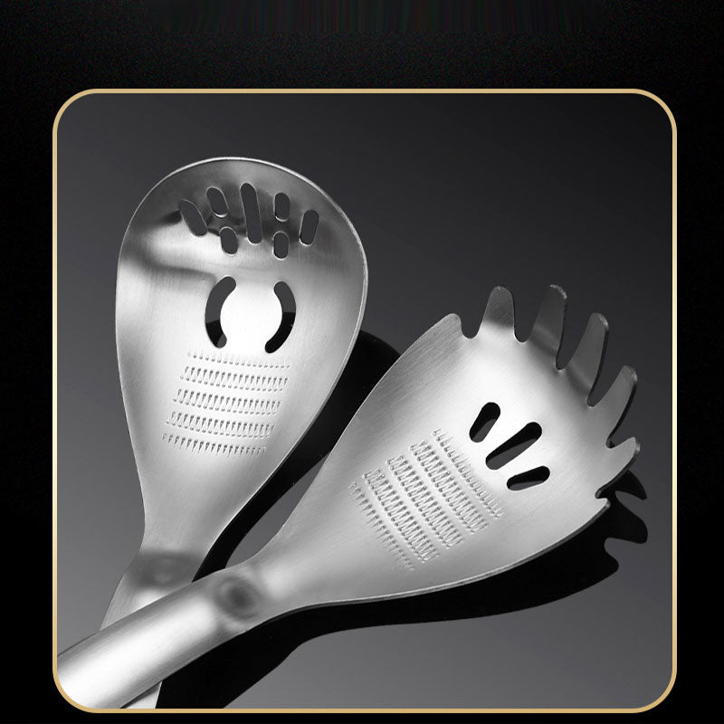 🍳 5-in-1 Stainless Steel Kitchen Spoon – Multifunction Cooking Tool