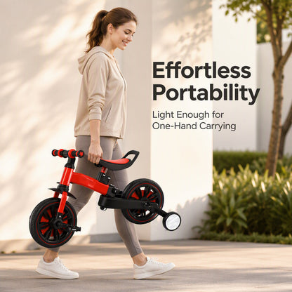 🚲 3-in-1 Kids Tricycle & Balance Bike – Foldable Toddler Ride