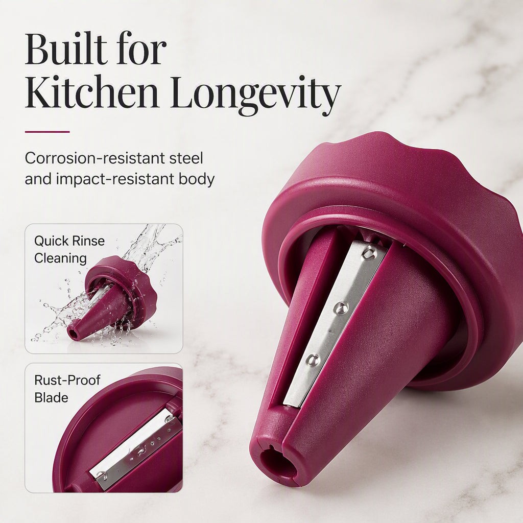 🌹 Vegetable Rose Garnishing Tool - Spiral Curler for Carrots & Cucumbers 🥕