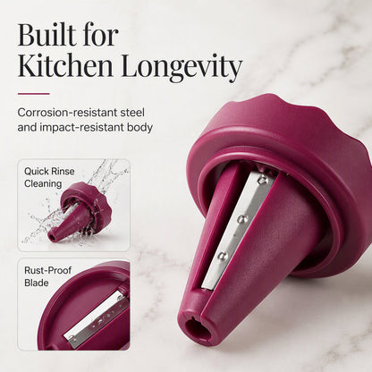 🌹 Vegetable Rose Garnishing Tool - Spiral Curler for Carrots & Cucumbers 🥕