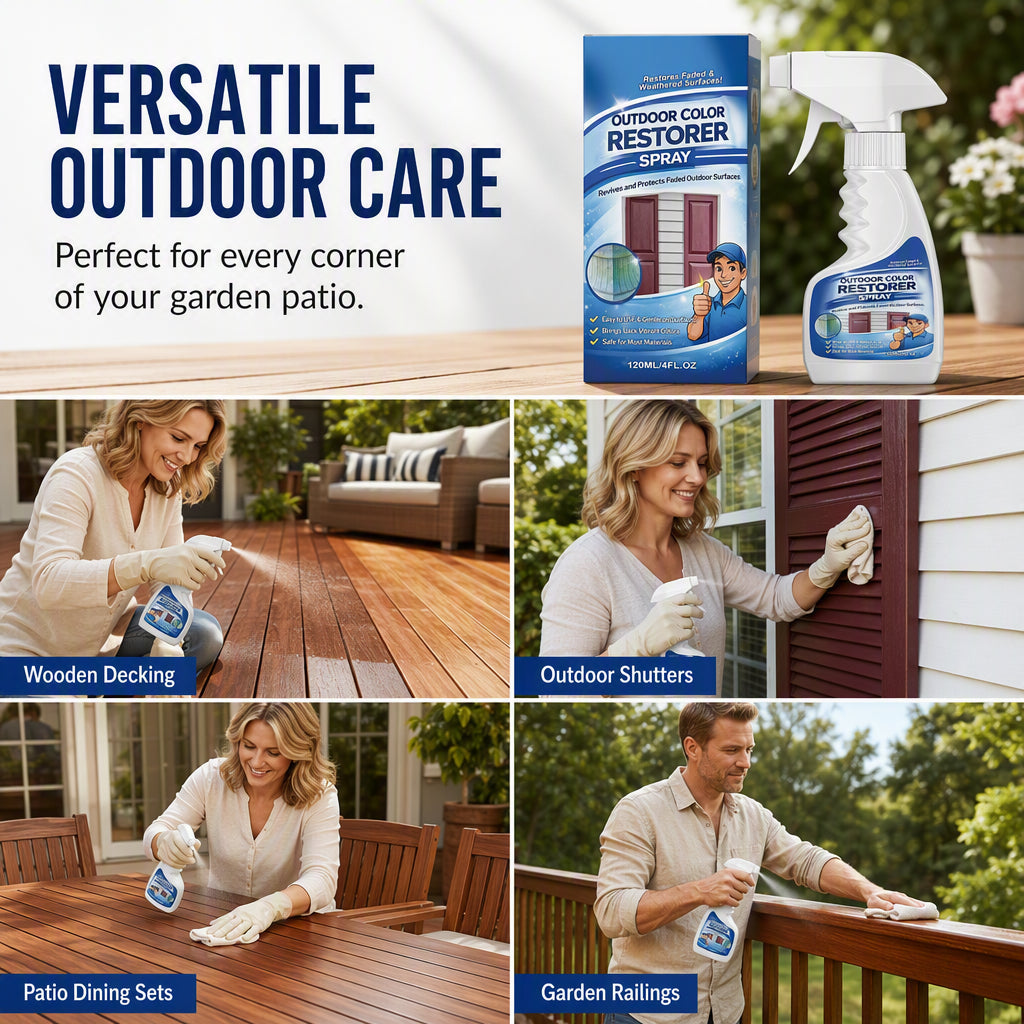 ✨ Outdoor Wood Color Restorer Spray – Faded Surface Reviver