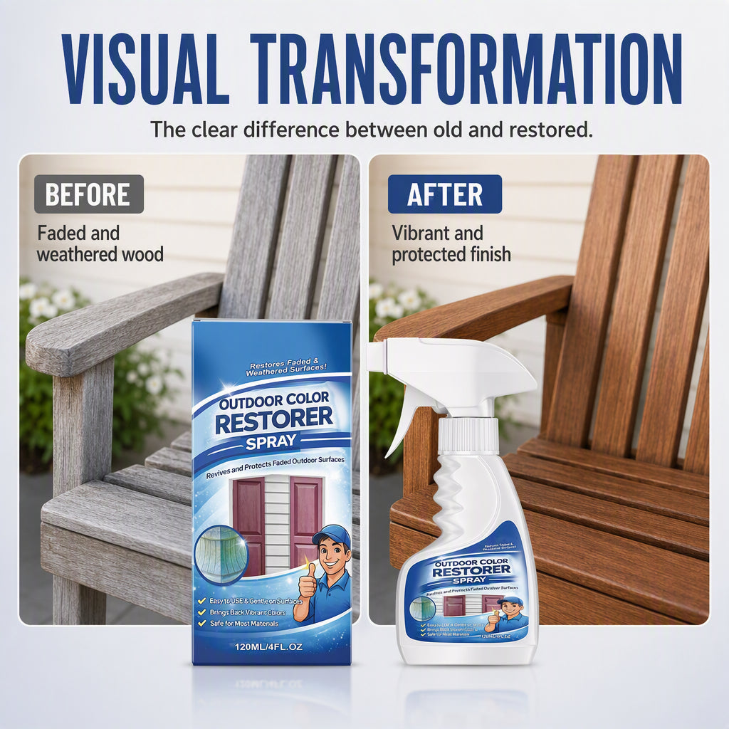 ✨ Outdoor Wood Color Restorer Spray – Faded Surface Reviver
