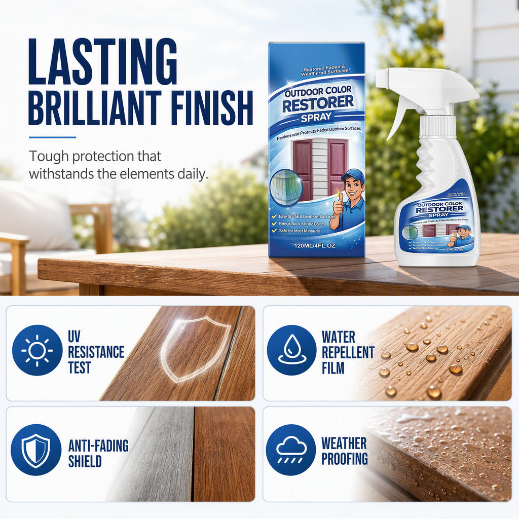 ✨ Outdoor Wood Color Restorer Spray – Faded Surface Reviver