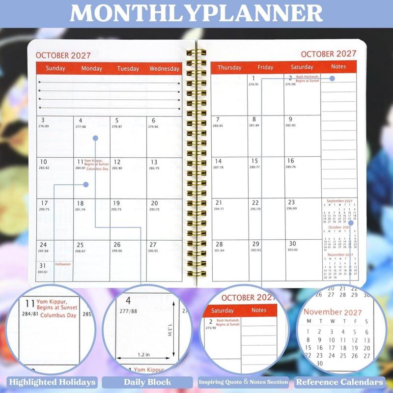 📅 2026–2030 Highland Cow 5-Year Monthly Planner – A5 Spiral Journal 🐮