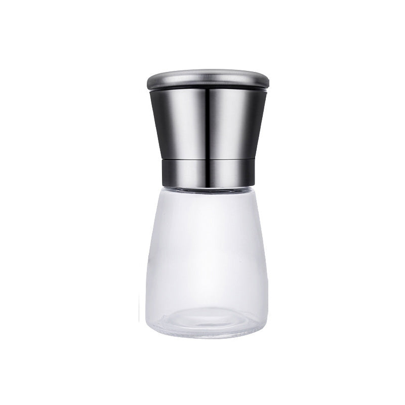 🧂 Manual Salt & Pepper Grinder – Ceramic Core Glass Mill ✨
