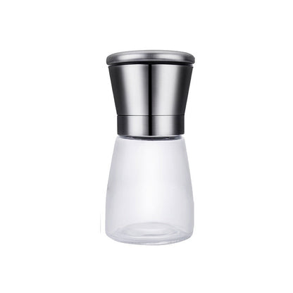 🧂 Manual Salt & Pepper Grinder – Ceramic Core Glass Mill ✨