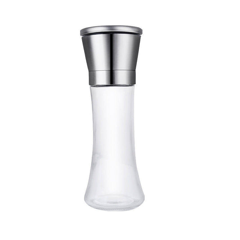 🧂 Manual Salt & Pepper Grinder – Ceramic Core Glass Mill ✨