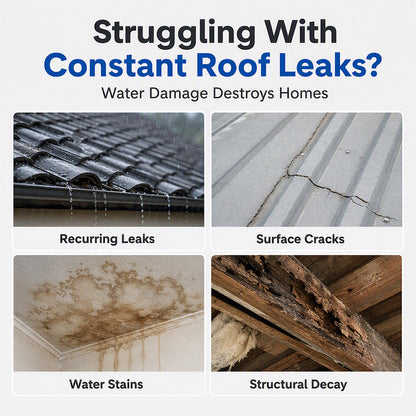 💧 Invisible Roof Leak Repair Sealant – Transparent Waterproof Coating with Brush 🛡️