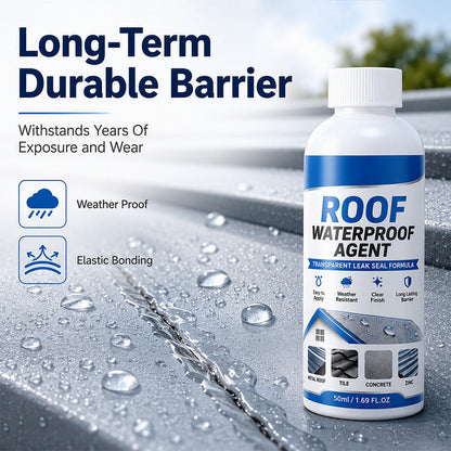 💧 Invisible Roof Leak Repair Sealant – Transparent Waterproof Coating with Brush 🛡️