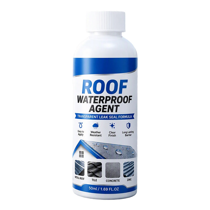 💧 Transparent Waterproof Roof Leak Repair Sealant with Brush 🏠
