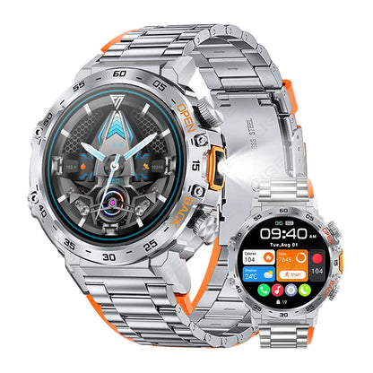 ⌚ Rugged Outdoor Smartwatch with LED Flashlight & Bluetooth Calls 🔦