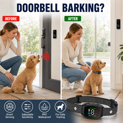🐶 No-Shock Anti-Bark Collar with Beep and Vibration