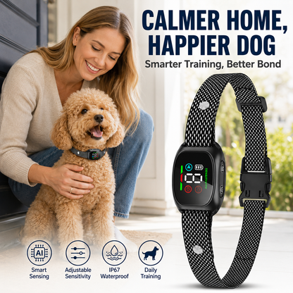 🐶 No-Shock Anti-Bark Collar with Beep and Vibration