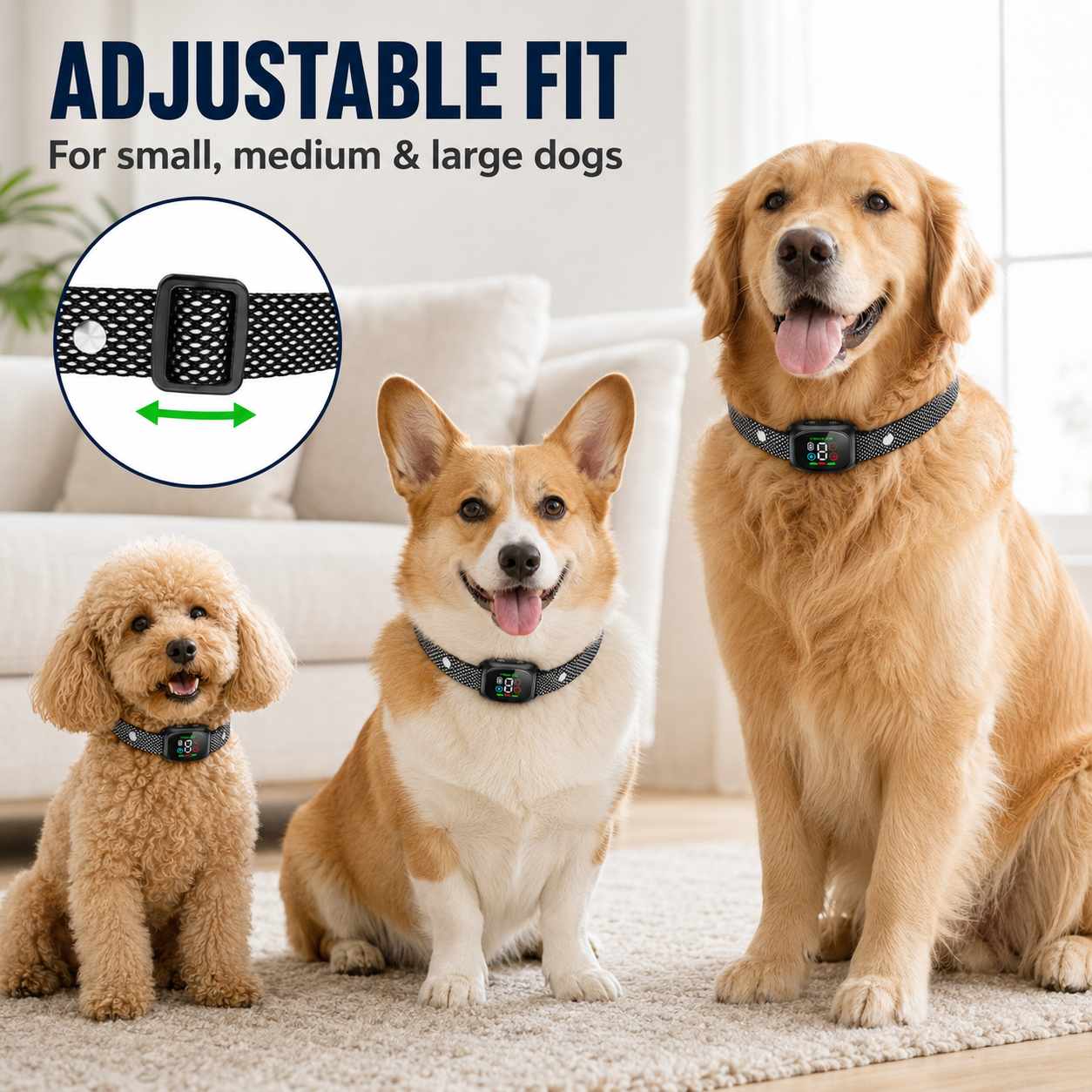 🐶 No-Shock Anti-Bark Collar with Beep and Vibration