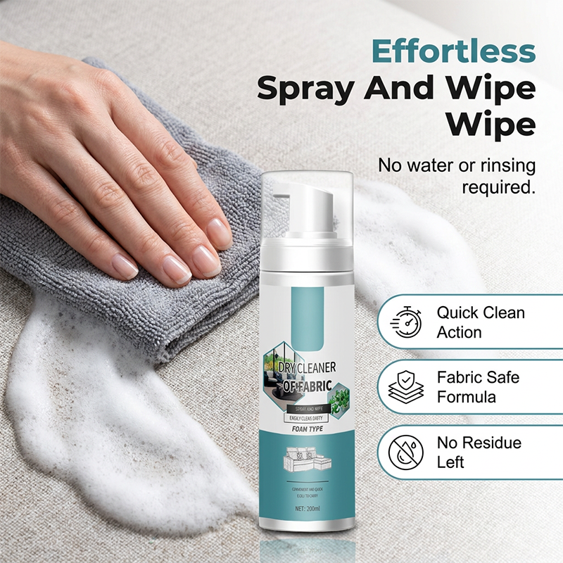 ✨ Instant Fabric Foam Cleaner – No-Rinse Stain & Upholstery Cleaner