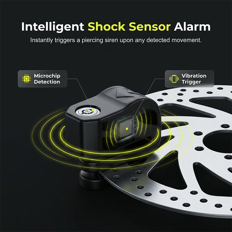 🔒 110dB Motorcycle Disc Brake Alarm Lock Anti-Theft Security 🚨