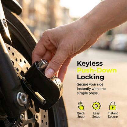 🔒 110dB Motorcycle Disc Brake Alarm Lock Anti-Theft Security 🚨