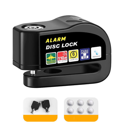 🔒 Motorcycle Disc Brake Alarm Lock – 110dB Anti-Theft Security 🏍️