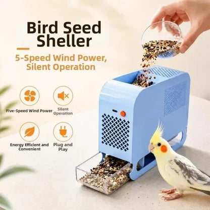 🐦 Electric Bird Seed Shell Separator with 5-Speed Airflow 💨
