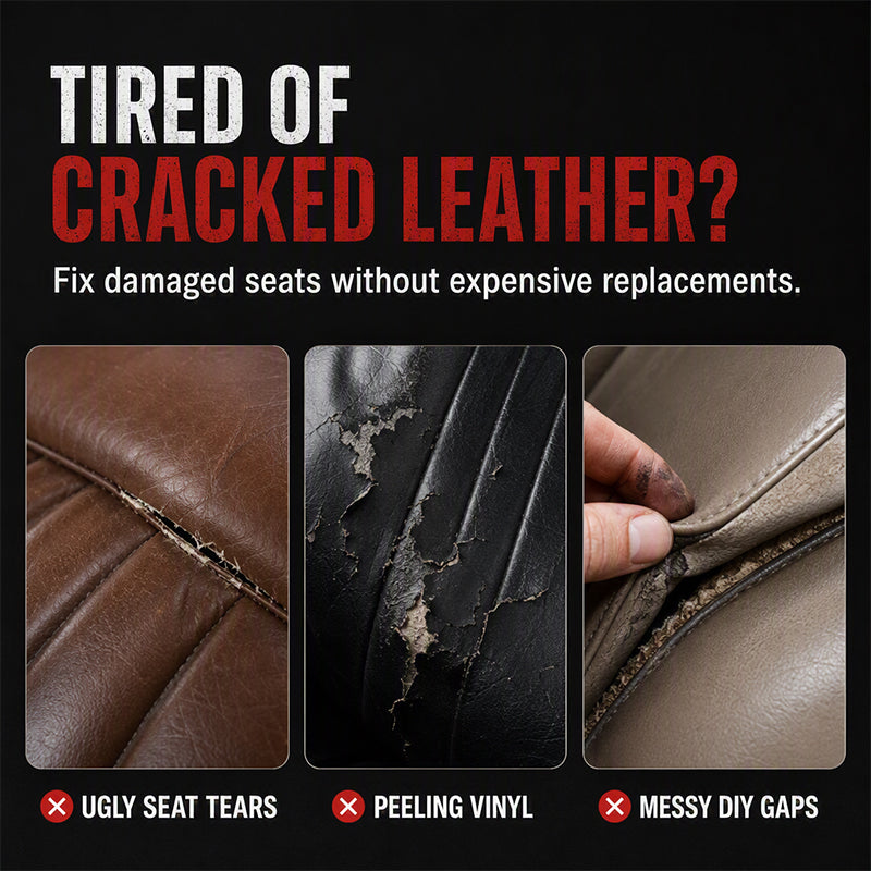 🚗 Leather Repair Glue – Precision Crack Filler & Instant Seat Fix 🪡