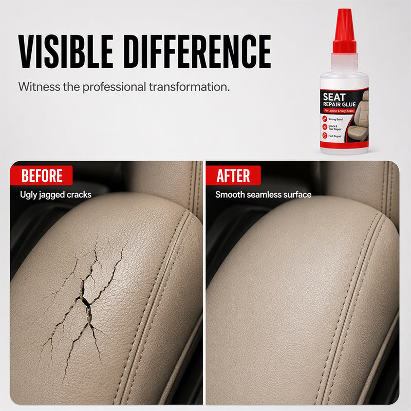 🚗 Leather Repair Glue – Precision Crack Filler & Instant Seat Fix 🪡