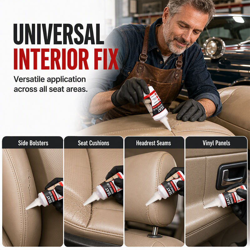 🚗 Leather Repair Glue – Precision Crack Filler & Instant Seat Fix 🪡