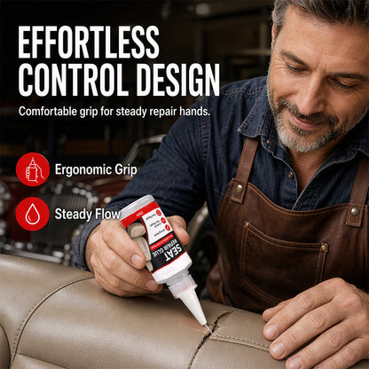 🚗 Leather Repair Glue – Precision Crack Filler & Instant Seat Fix 🪡