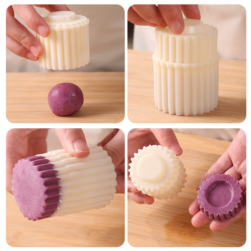 🎁✨Buy 1 Get 1 Free 🥮 Double-Ended Pastry & Mooncake DIY Mold – 2-in-1 Food-Grade Baking Press ✨