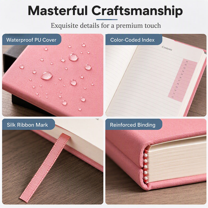 📅 2027 A5 Daily Planner with PU Leather Cover and 320 Pages ✨