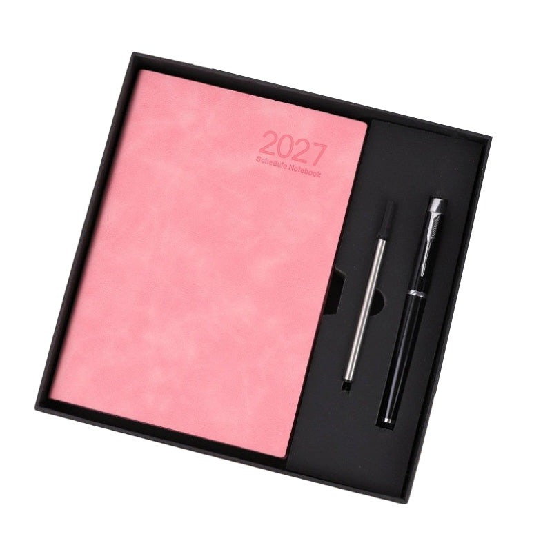 📅 2027 A5 Daily Planner with PU Leather Cover and 320 Pages ✨