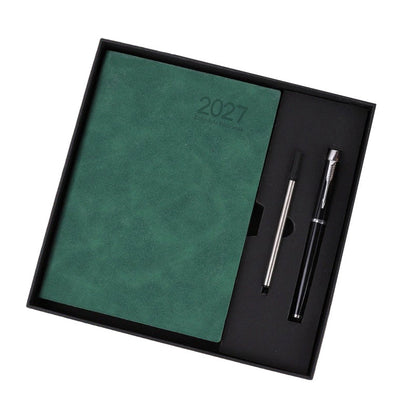 📅 2027 A5 Daily Planner with PU Leather Cover and 320 Pages ✨