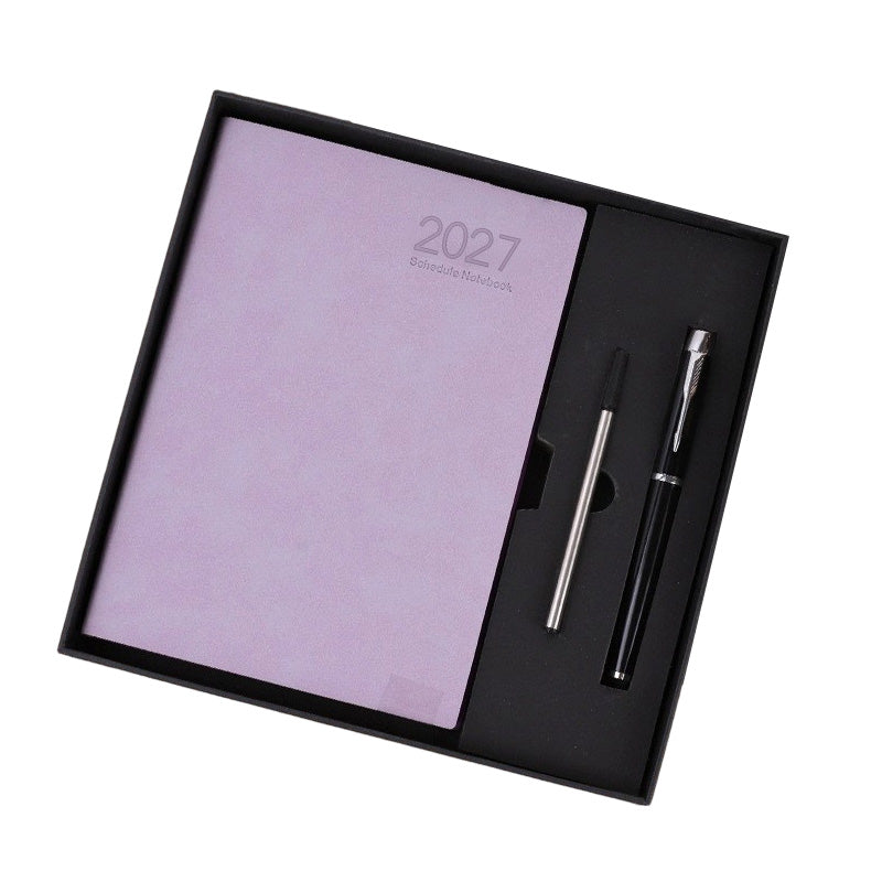 📅 2027 A5 Daily Planner with PU Leather Cover and 320 Pages ✨