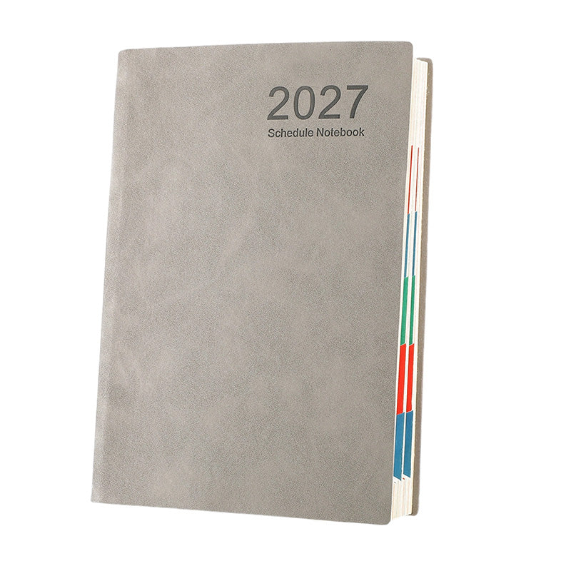 📅 2027 A5 Daily Planner with PU Leather Cover and 320 Pages ✨