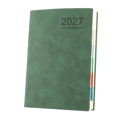 📅 2027 A5 Daily Planner with PU Leather Cover and 320 Pages ✨