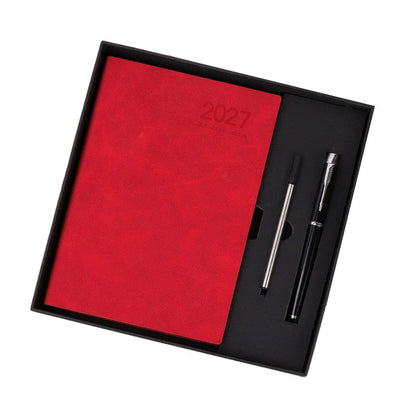 📅 2027 A5 Daily Planner with PU Leather Cover and 320 Pages ✨